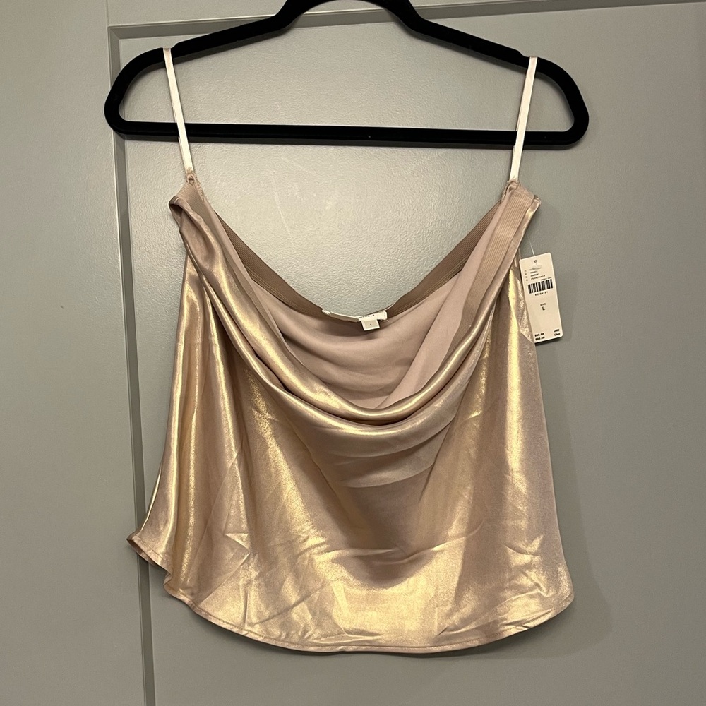 Anthrpologie Gold Women's Top. Size L.